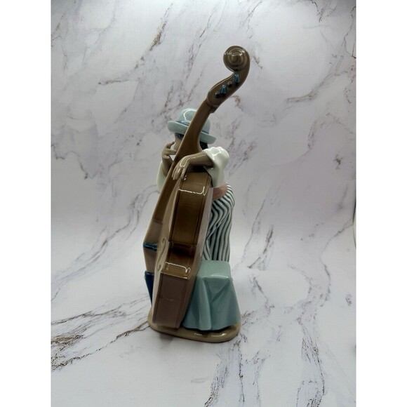SOLD**Lladro Black Legacy Jazz Bass Band Boy Musician #5834, 10" Tall, Excellent - Picture 4 of 10